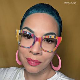 Nereyda Multicolor Cat eye Glasses10