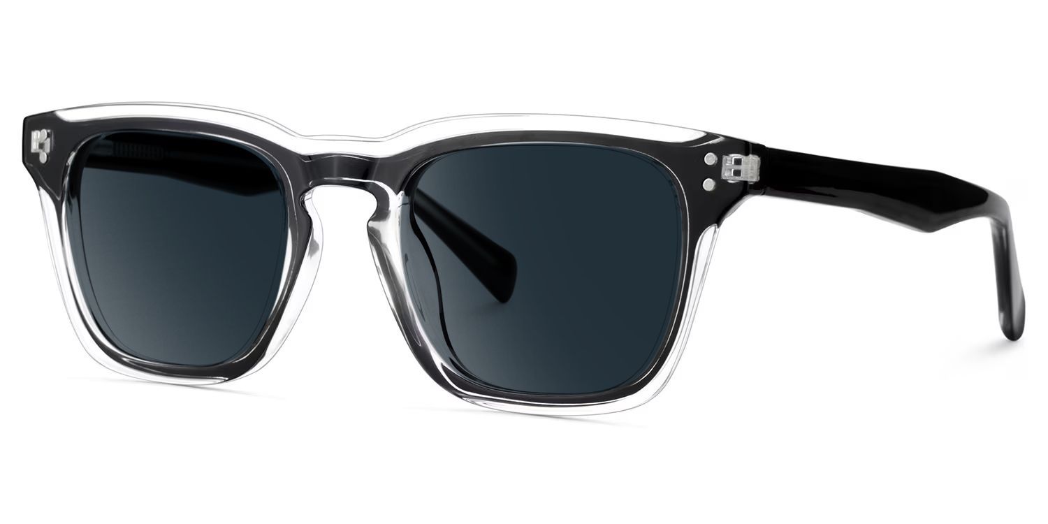 Liam Tr90 Black Clear Frame Sunglasses | ZEELOOL UK2