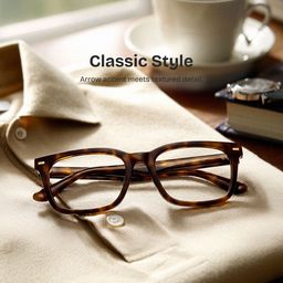 Patrick Tortoise Rectangle Glasses0