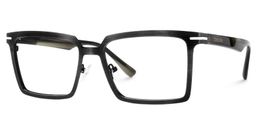 Sharma Black Rectangle Glasses3
