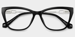 Celeste Black Cat eye Glasses2