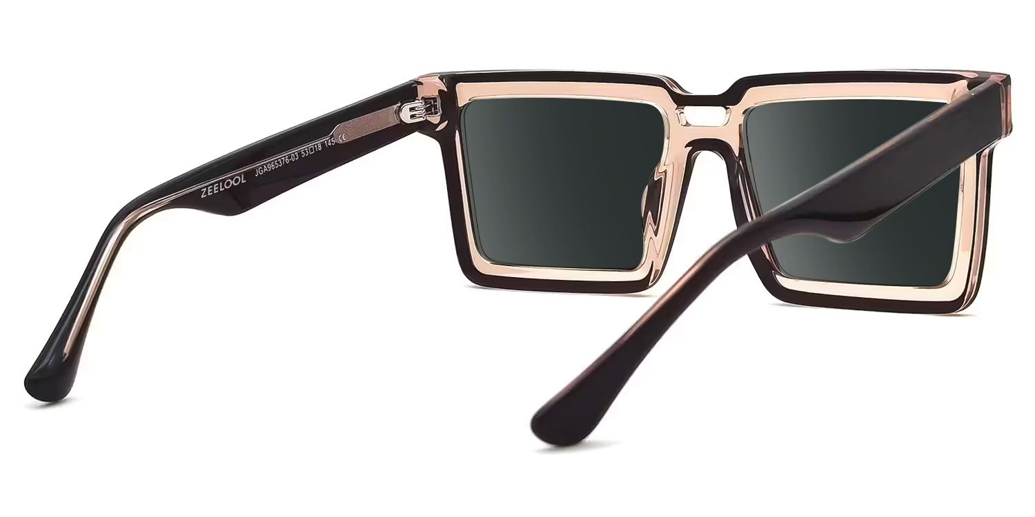 Milian Square Brown Sunglasses for Women & Men | ZEELOOL UK3