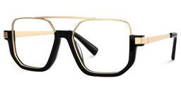 Oromiya Black Gold Aviator Glasses3