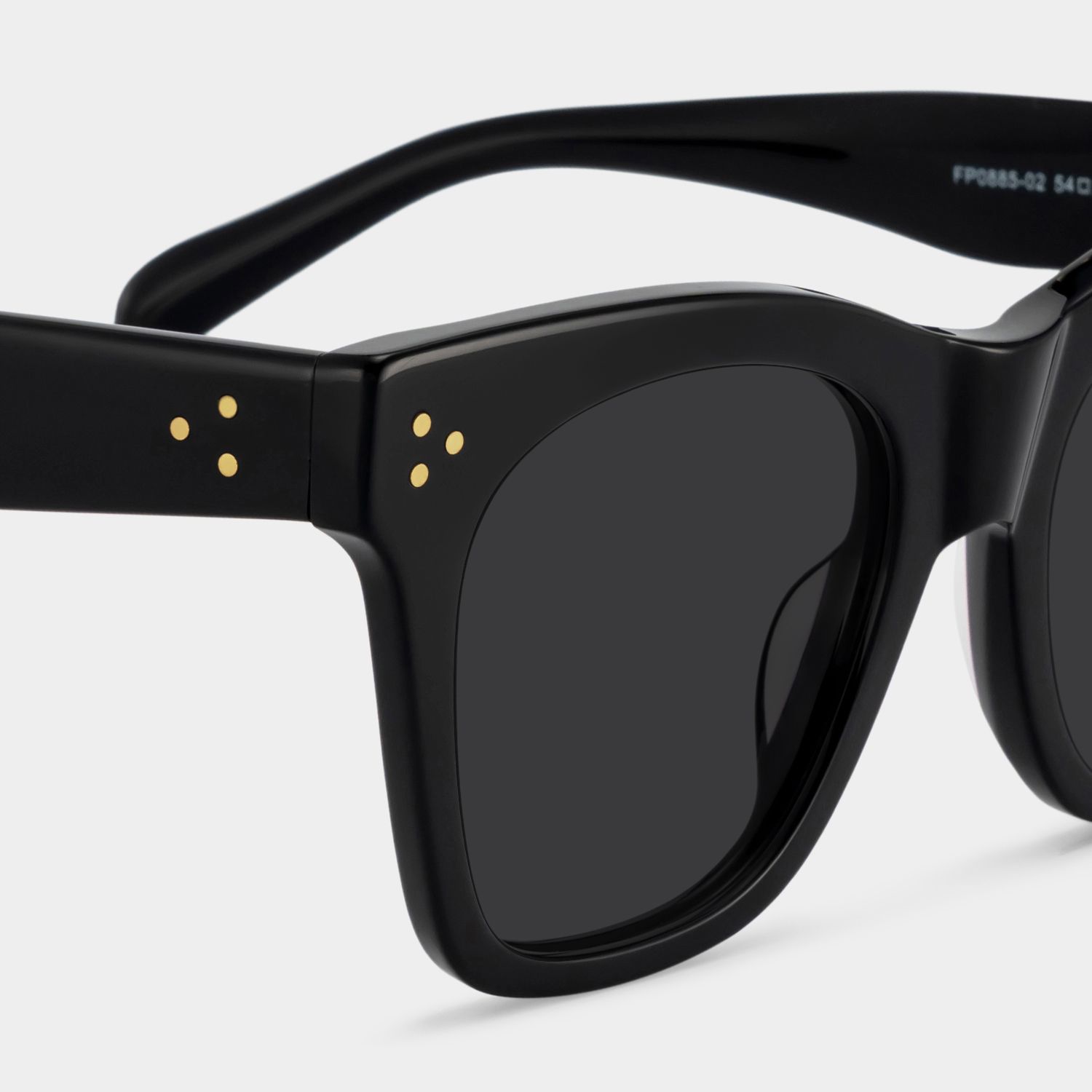 Gordon Black Rectangle Polarized Sunglasses for Driving | ZEELOOL UK4