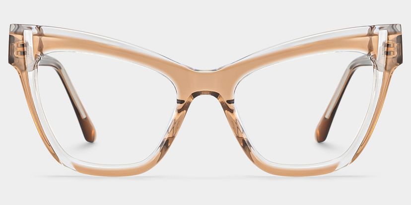 Saucie Brown Cat eye Glasses
