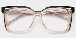 Twolla Beige Square Glasses1