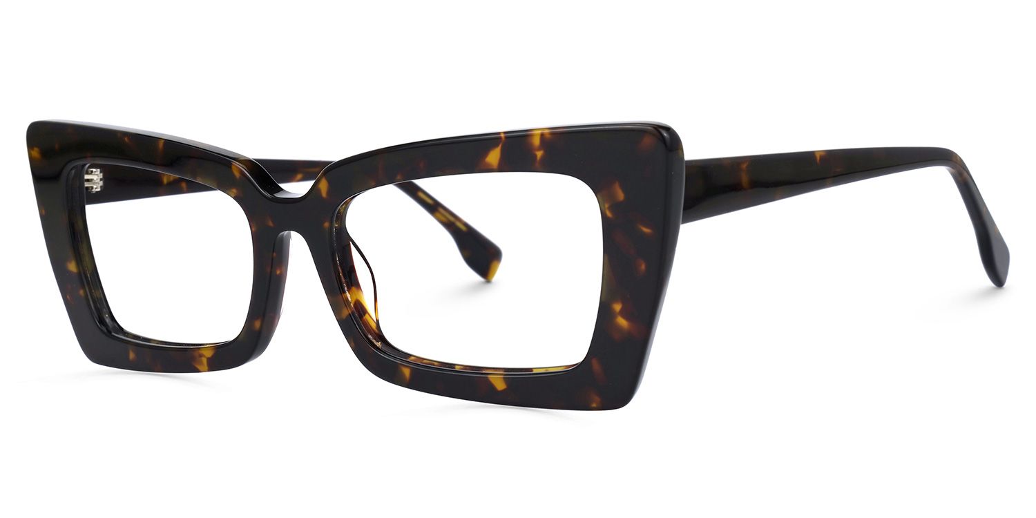 Newell Rectangle Tortoise Frames Glasses | ZEELOOL1