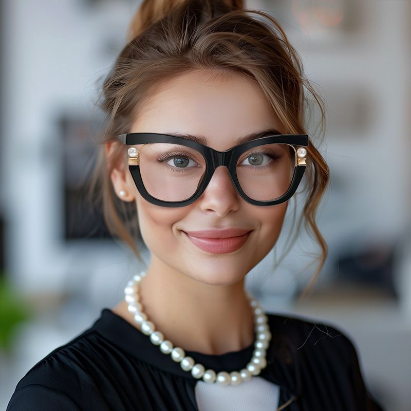Pearl - Cat Eye Glasses with Pearls9