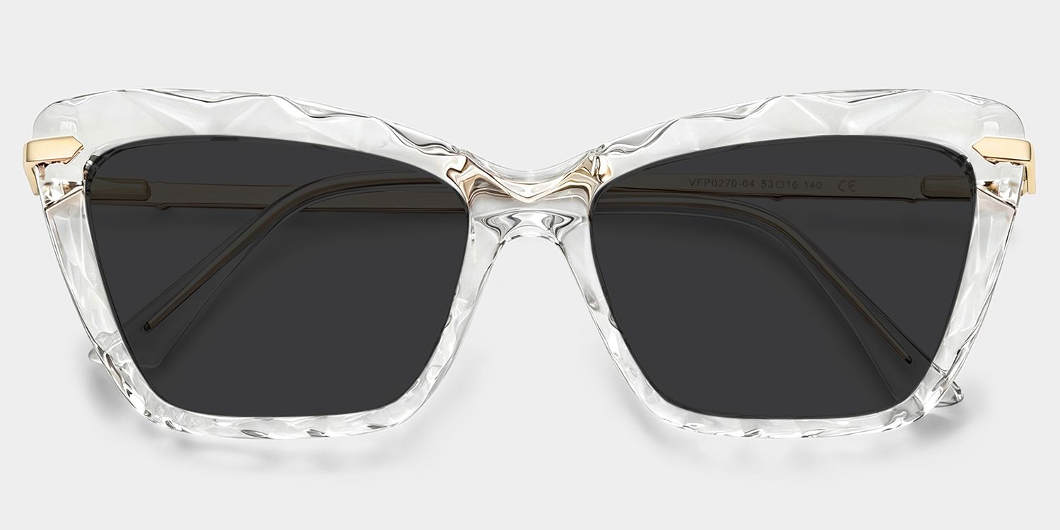 Juliet Tr90 Clear Rectangle Frame Sunglasses | ZEELOOL UK1