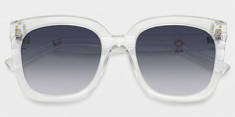 Ebony Clear Square Sunglasses