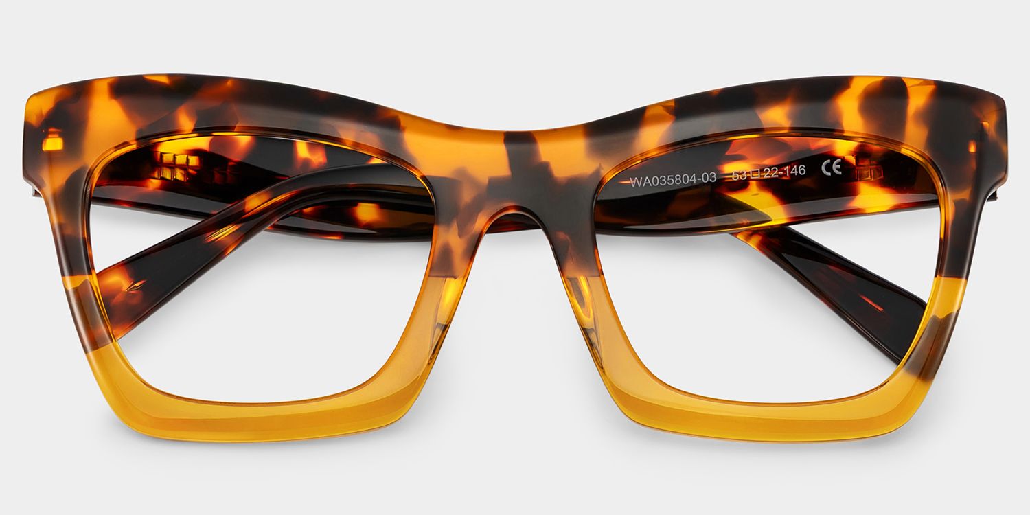 Benitez Square Tortoise Frame Glasses | Zeelool Optical1