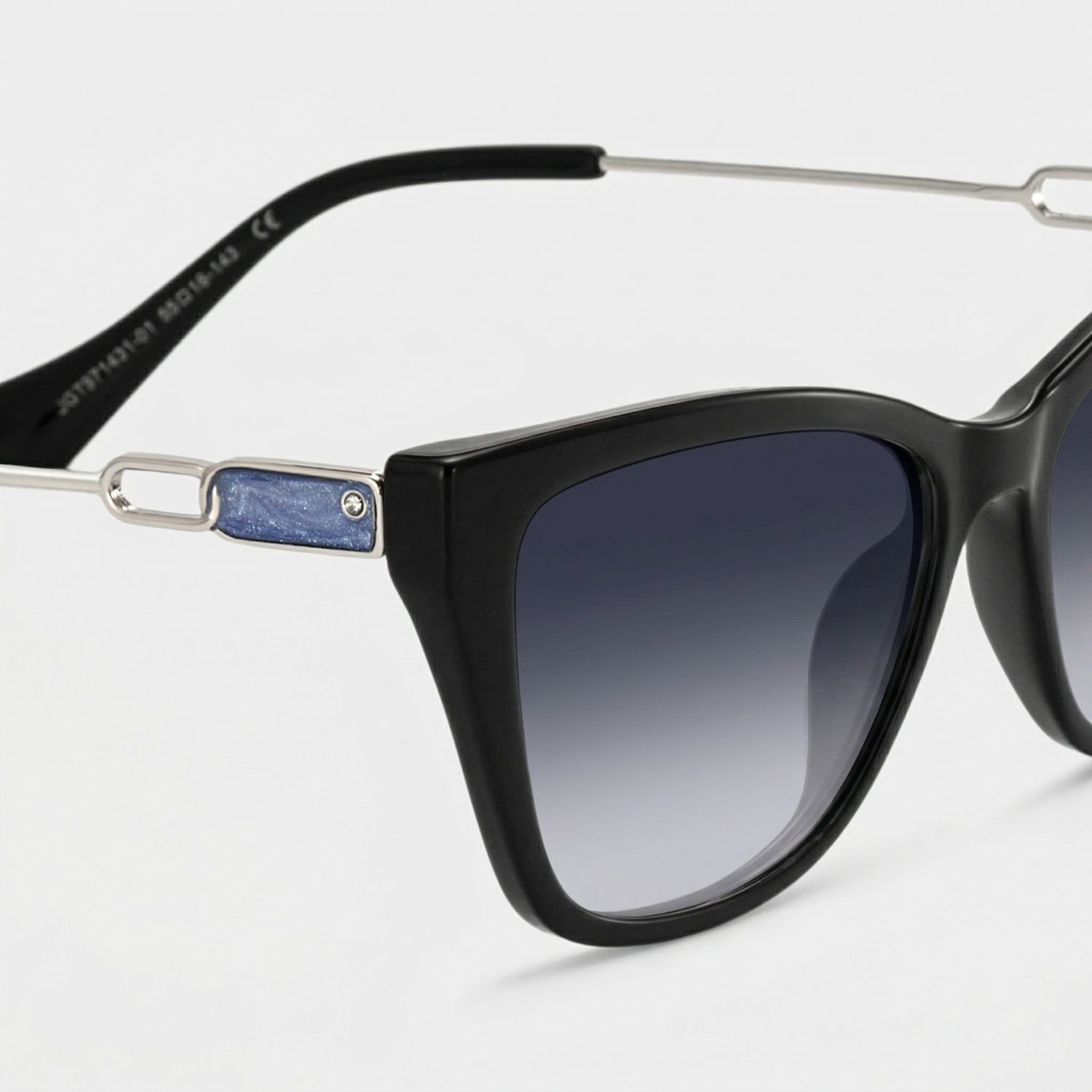 Celeste Cat Eye Black Sunglasses for Women & Men | ZEELOOL UK4