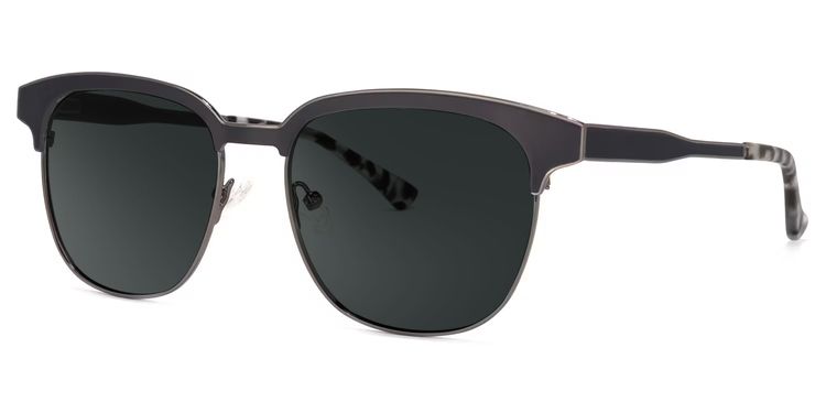 Wren Dark-Gray Browline Sunglasses