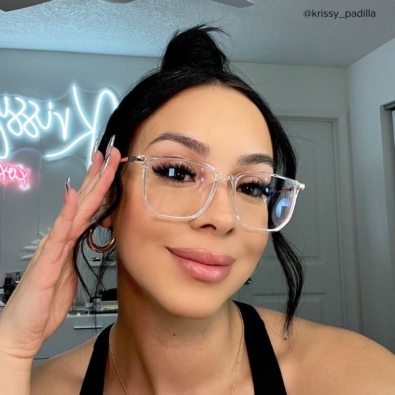 Fezell TR90 Square Clear Frame Glasses | Zeelool Optical5