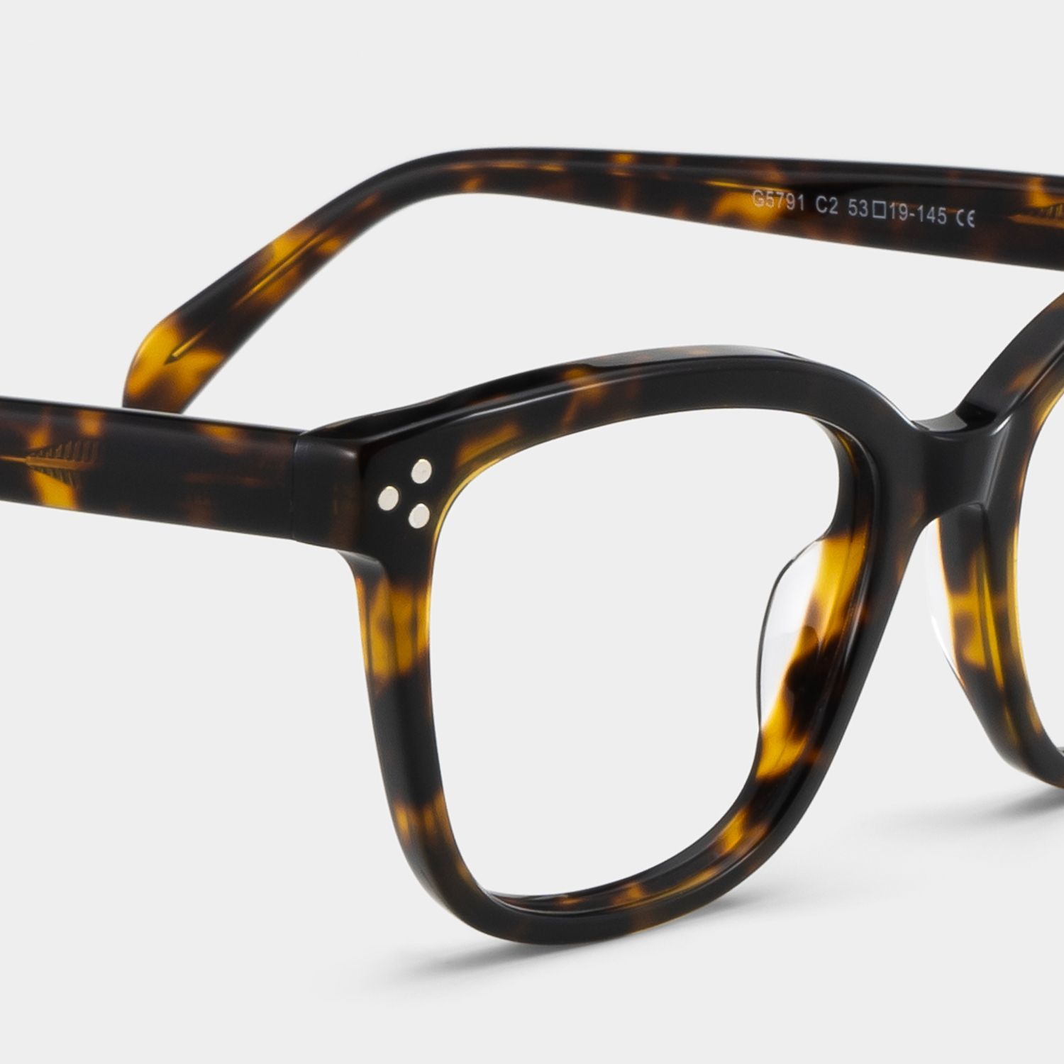 Scarlett Tortoise Frame Glasses with Square Frame Online | ZEELOOL5