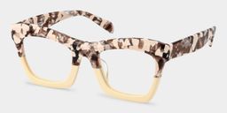 Benitez Two-Tone Rectangle Glasses2