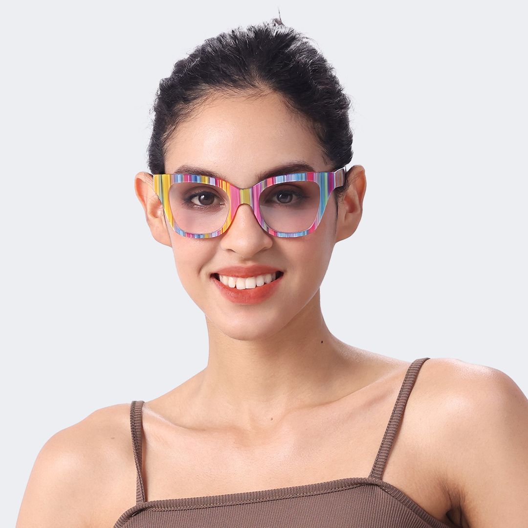 Nereyda Candy Color Eyeglasses Skittles | ZEELOOL UK6