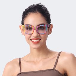 Nereyda Multicolor Cat eye Glasses6