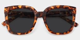Ebony Tortoise Square Sunglasses1