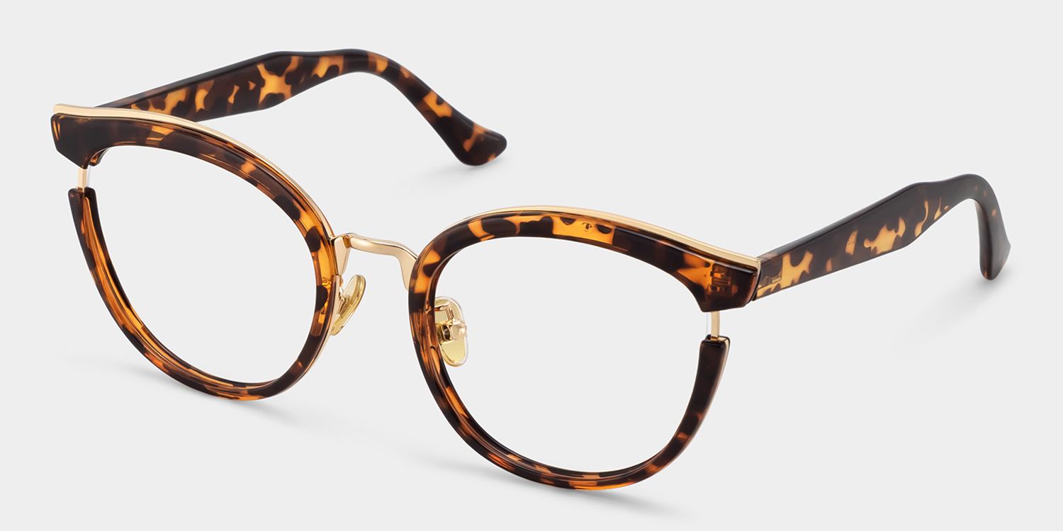Laraine Cat Eye Tortoise Frame Glasses | ZEELOOL UK2