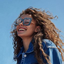 Latanya Blue Square Glasses5