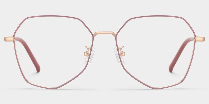 Bivins Pink Geometric Glasses