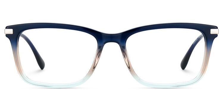 Zane Blue Rectangle Glasses