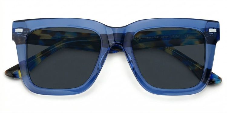 Redina Blue Square Sunglasses