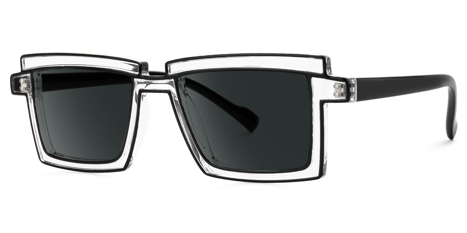 Zephyr Plastic Clear Frame Sunglasses | ZEELOOL UK1