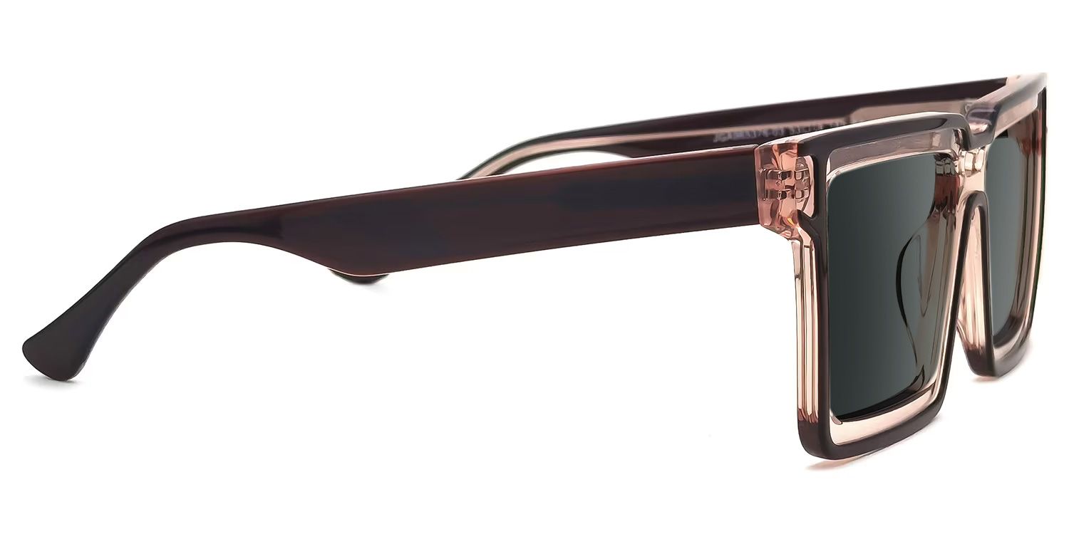 Milian Square Brown Sunglasses for Women & Men | ZEELOOL UK2