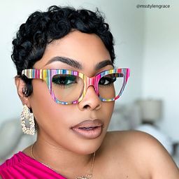 Nereyda Multicolor Cat eye Glasses9