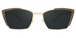 Nancy Square Dark-Gray Sunglasses0