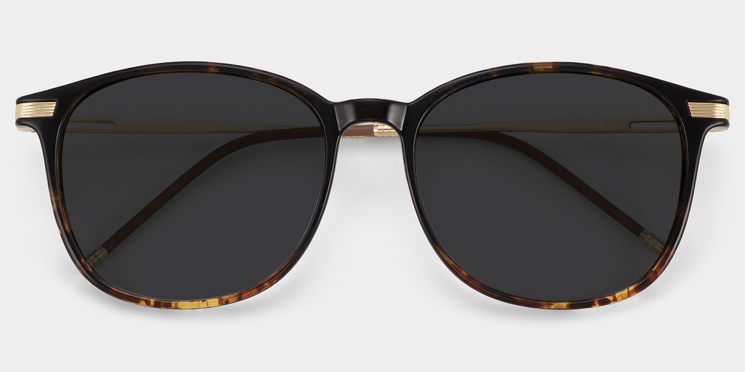 Greene Tr90 Tortoise Square Frame Sunglasses | ZEELOOL UK1