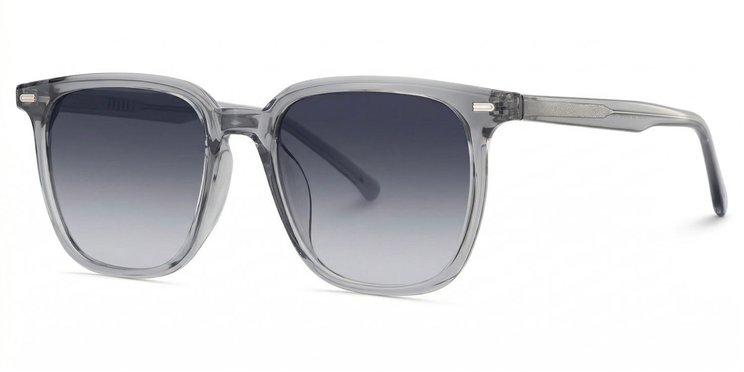 Eliza Grey Square Polarized Sunglasses for Driving | ZEELOOL UK2