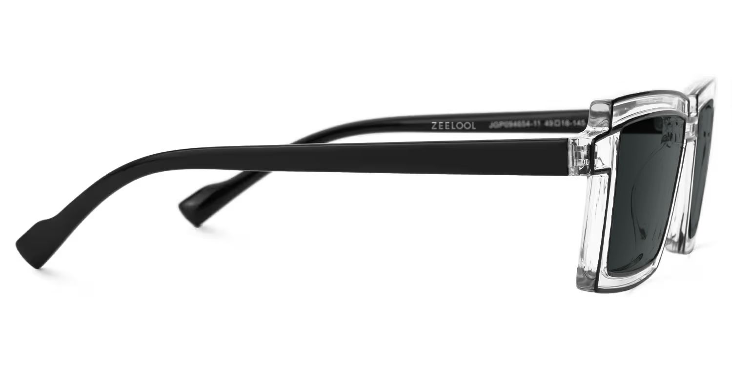 Zephyr Plastic Clear Frame Sunglasses | ZEELOOL UK2