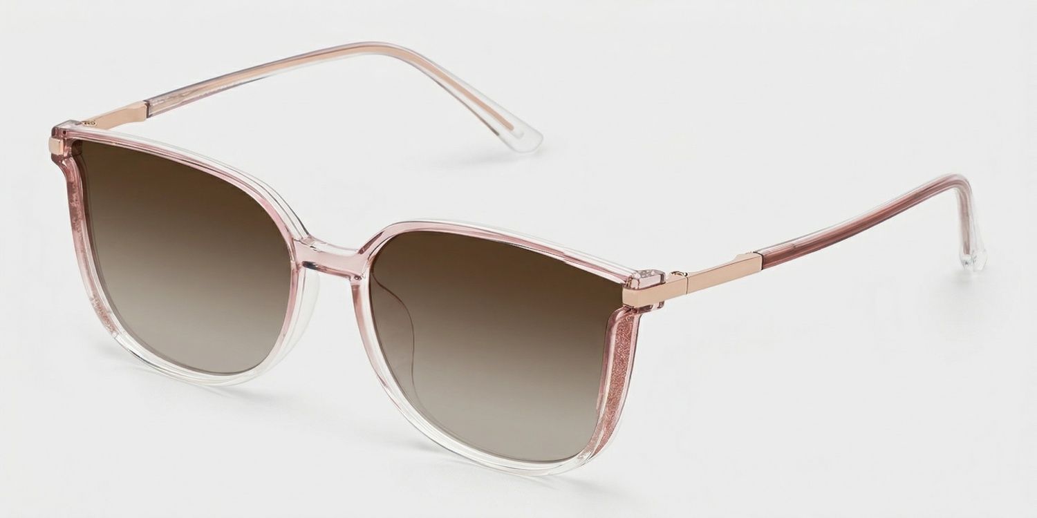 Rodz Square Sunglasses with Tr90 Pink Frames | ZEELOOL CA2