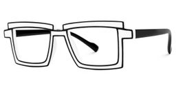 Zephyr White Rectangle Glasses3