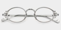 Serena Silver Oval Glasses1