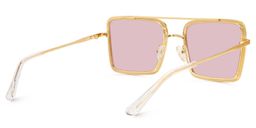 Diva Gold Square Sunglasses3