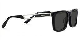Osvaldo Black Rectangle Sunglasses3