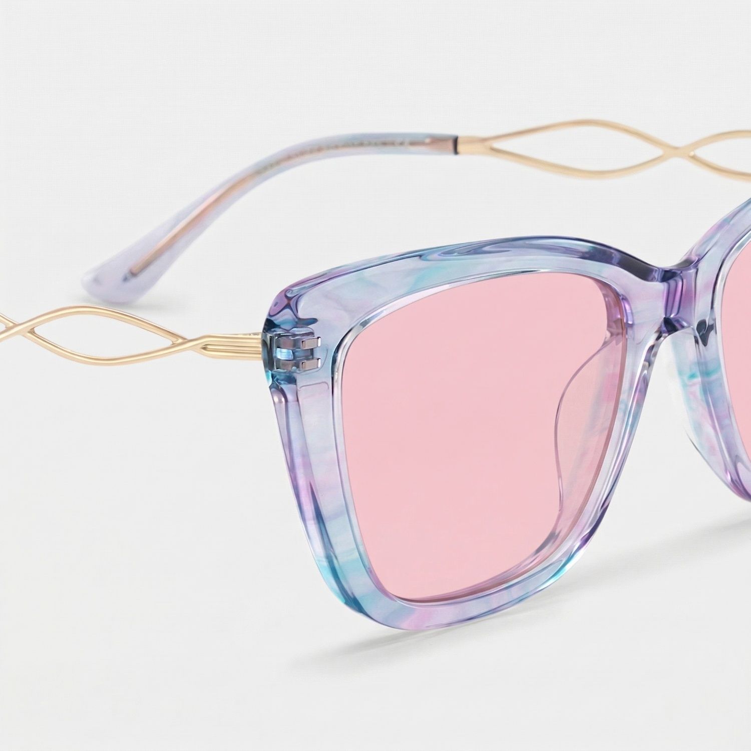 Remi Butterfly Purple Full Rim Sunglasses | ZEELOOL UK4