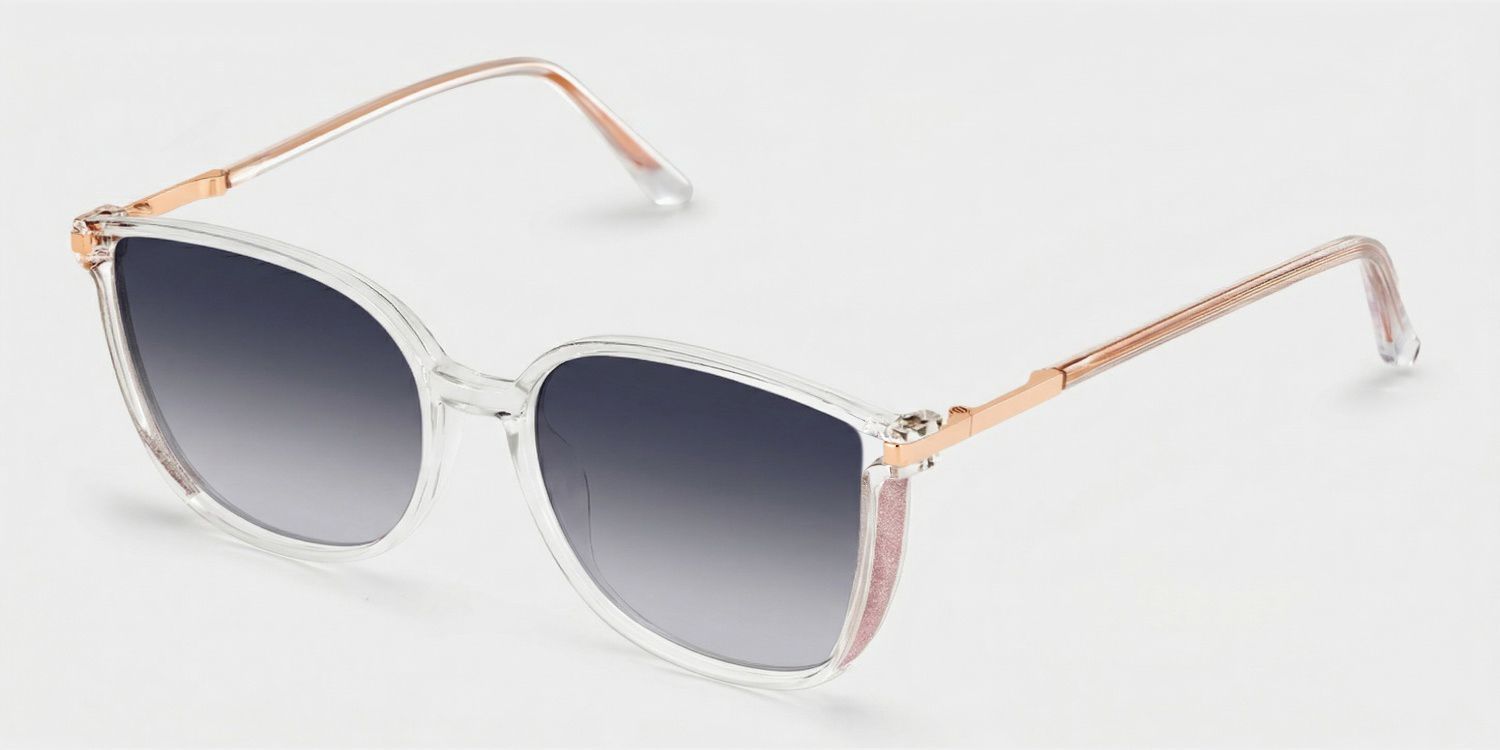 Rodz Square Clear Full Rim Sunglasses | ZEELOOL UK2