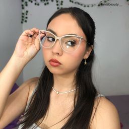 Yomary Khaki Cat eye Glasses10