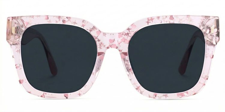 Scicluna Pink Square Sunglasses
