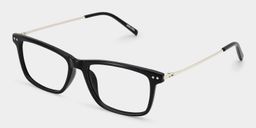 Eleanor Black Rectangle Glasses3