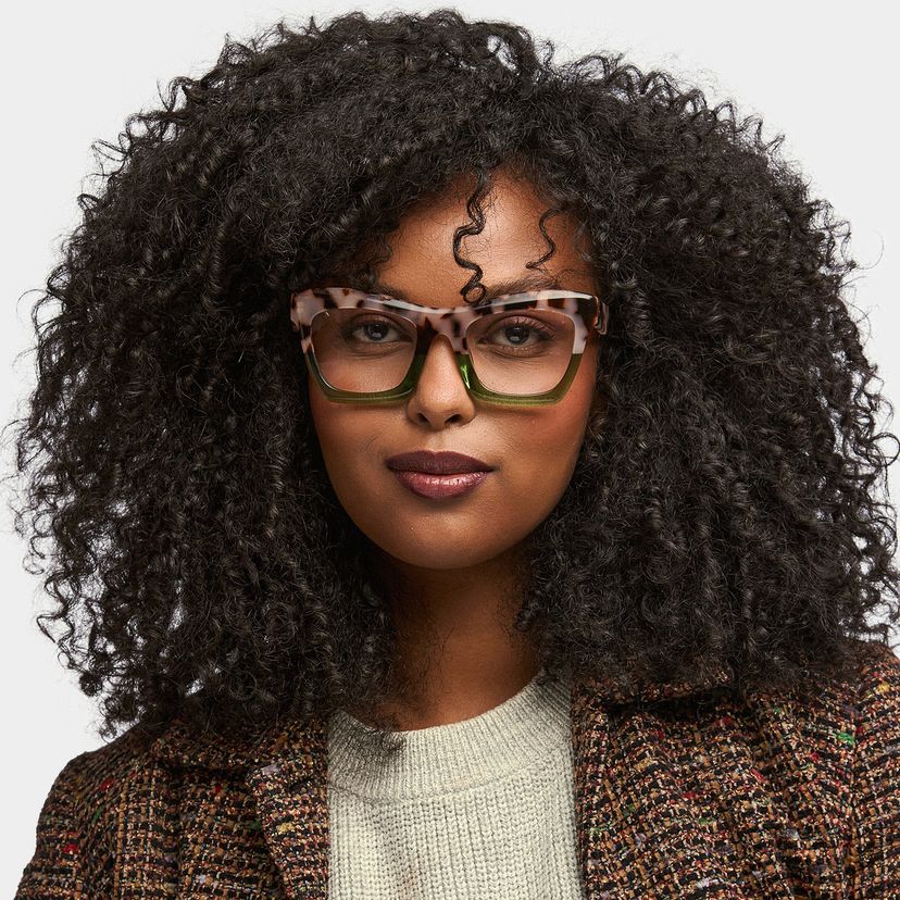 Benitez Two-Tone Square Glasses