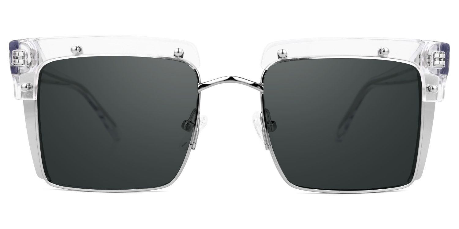 Kiana Clear Square Sunglasses to Frame Your Face | ZEELOOL UK2