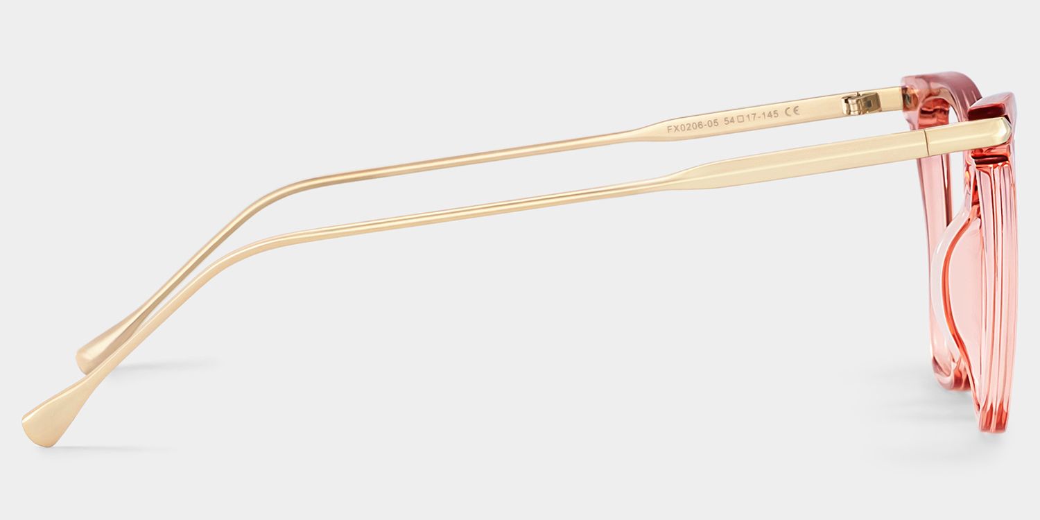 Hilary Butterfly Light Pink Transparent Eyeglasses3