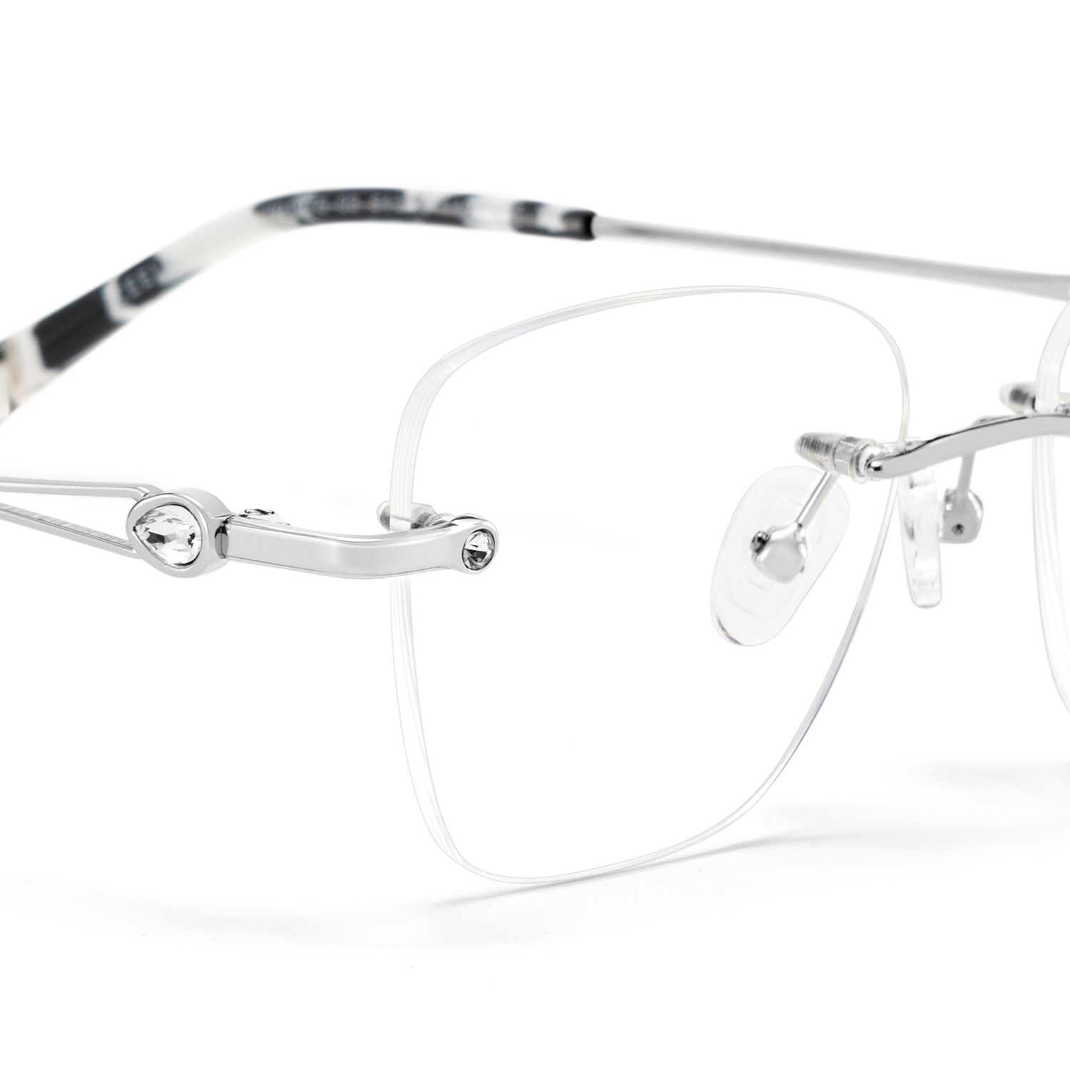 Rectangle Silver Eyeglasses- Seth Metal Frame Glasses5
