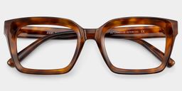 Marley Brown Rectangle Glasses1